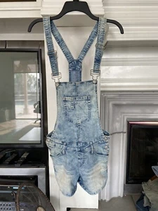 Blue Spice Denim Overall Jeans Adjustabe Straps Blue Girls Size 7 Good Condition - Picture 1 of 8