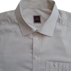 ETON Shirt Mens 16 L Cream - Picture 1 of 10