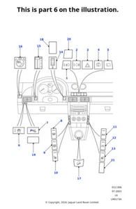 Land Rover Genuine Switch Hazard Fits Freelander 1996-2006 Classic YUH500080PUY - Picture 1 of 9