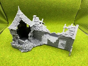 Scala HO distrutto edificio pollo pollaio scala 1:87 stampa 3D Grimdale - Foto 1 di 5