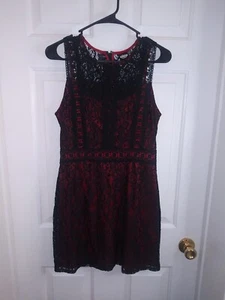 Disney Pixar COCO Girls SizeMedium Black Lace Dress With Red Lining EUC - Picture 1 of 19