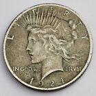 1924 P Philadelphia Mint Peace Silver Dollar $1 Old Us 90% Silver Coin h433