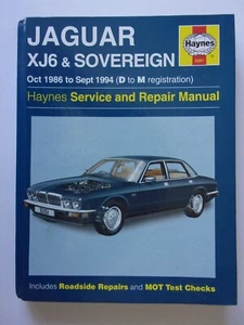 JAGUAR XJ6 & SOVEREIGN orig 1986-1994 UK Mkt Haynes Service & Repair Manual - Picture 1 of 4