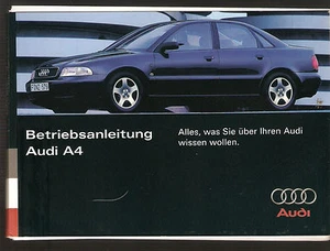 Deutsche bedienungsanleitung Betriebsanleitung Handbuch AUDI A4 Ausgabe 7/1995 - Bild 1 von 1