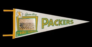 1961 GREEN BAY PACKERS PHOTO PENNANT WHITE CLEAN QUALITY PHOTOGRAPH NFL CHAMPS - Picture 1 of 7