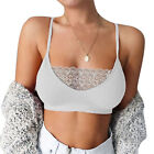 Sling Tops Thermal Cozy Tight Sleeveless Crop Tops Lace