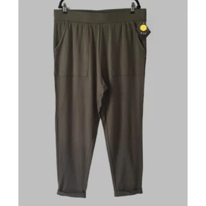 Ava & Viv Olive Green Lounge Pants Size Women's Plus 1X - NWT - Picture 1 of 1