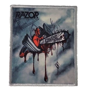 RAZOR Violent Restitution SMALL PATCH Printed Band Logo - Picture 1 of 6