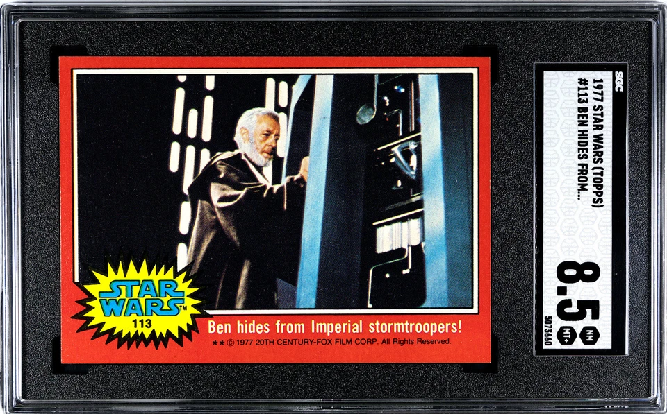 1977 STAR WARS TOPPS #113 BEN HIDES FROM... SGC 8.5 5073660 - Image 1 of 2