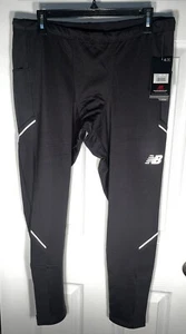 NEW BALANCE Impact Run Heat Tight Men's Size 2XL Black MP33257  Fleece Lined - Picture 1 of 10