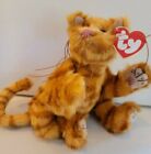 Ty Attic Treasures-Basil The Orange Striped Cat-Charming Face &Jointed Body10" 