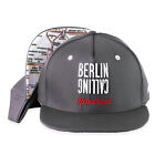 Nebelkind Snapback Cap Berlin Netzplan Patch Kappe Grau Größenverstellbar Uni...