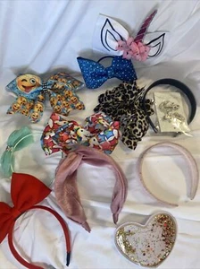 Lot  JOJO Siwa Large Hair Bows Barrettes Unicorns Rainbows Smile Huge Girls - Picture 1 of 9