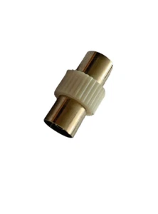 TV Antenna Female To Female Connector White - Picture 1 of 3