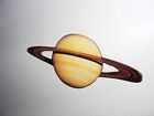Planet Saturn with Rings Refrigerator Magnet
