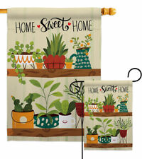 Group Plants Garden Flag Sweet Home Expression Decorative Gift Yard House Banner