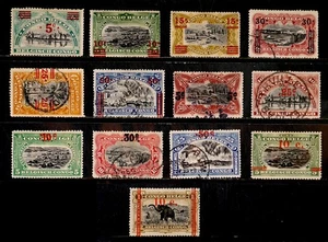 BELGIAN CONGO, BELGIUM: 1921 - 22 CLASSIC ERA STAMPS SURCHARGES WITH UNUSED - Picture 1 of 1