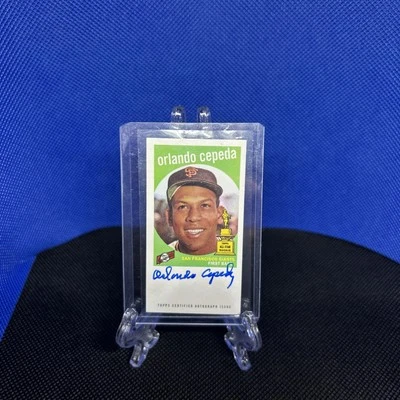 Orlando Cepeda Mini Auto 2022 Topps “Rip Ripped From History” Auto Autograph /15 - Image 1 of 4