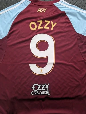 Ozzy Osbourne X Aston Villa Patient Number 9 Special Edition 2025/26 Jersey - Image 1 of 2