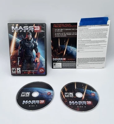 Mass Effect 3 PC Game 2 Disc-Set Complete w/Manual & Insert (PC, 2012) - Image 1 of 4