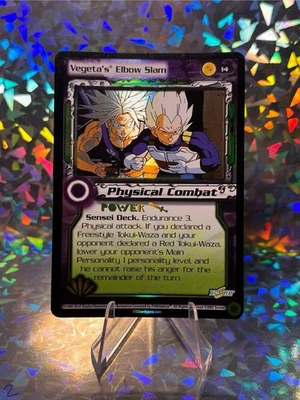 Vegeta's Elbow Slam DBZ CCG Foil Promo Dragon Ball Z CCG SCORE #14 Limited  - Image 1 of 2