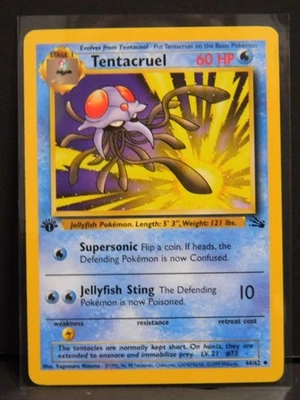 1999 Pokemon Cards: Team 1st Edition Rare: Tentacruel 44/62 mint - Image 1 of 4