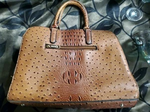 Dasein Brown Faux Leather Purse, no shoulder strap - Picture 1 of 7