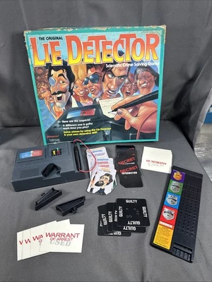 Vintage Lie Detector Scientific Crime Solving Board Game Pressman Mattel 1987 - Image 1 of 4