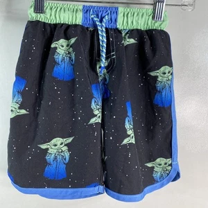 Mandalorian Boys Grogu Swim Trunks Bathing Suit Star Wars Size XS 4/5 - Picture 1 of 6