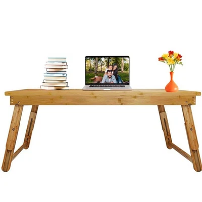 Floor Table Tray with Folding Legs Adjustable Low Coffee Table for Sitting on... - Image 1 of 4