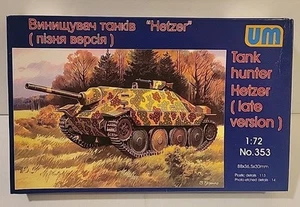 UM WWII German Tank Hunter Hetzer Late Version 1/72 Scale Model Kit No.353 - Bild 1 von 8