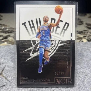 2021-22 Panini Noir - #134 Shai Gilgeous- Alexander /99 Icon Edition Thunder - Bild 1 von 2