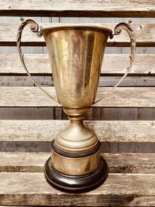 Silver Trophy Large Retro Vintage 14” 1967 Motor Racing Army History Trophies - Picture 1 of 24