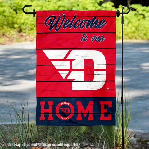 Dayton Flyers Welcome To Our Home Garden Flag and Yard Banner Cover