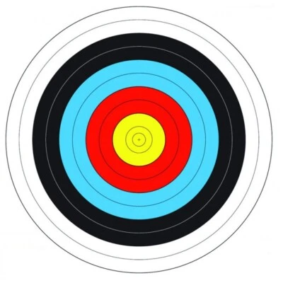 JVD Archery 122cm FITA verstärktes Wachspapier Zielscheibe Indoor Outdoor Einsatz