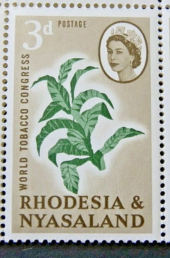 RHODESIA AND NYASALAND 1963 SG43 3d. WORLD TOBACCO CONGRESS, SALISBURY  -  MNH - Image 1 of 1