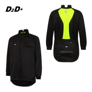 D2D Men's cMax Plus Size Cycling Jacket: Windproof, Thermal & Water Resistant - Picture 1 of 7