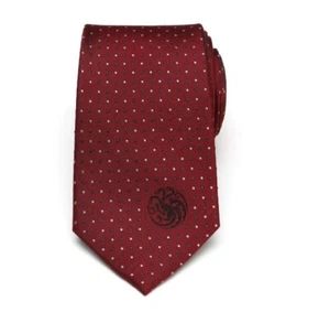 Game of Thrones Targaryen Dragon Sigil Silk Tie CUFFLINKS, INC. NEW!! OFFICIAL!! - Picture 1 of 7