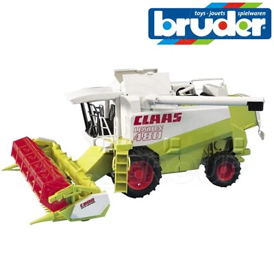 Bruder Toys 02120 CLAAS LEXION 480 Combine Harvester 1:20 Scale Toy Model - Image 1 of 2