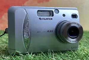 Fujifilm Finepix A303 Digital Camera 3.2MP Silver Fully Working (No Card) (D35) - Picture 1 of 6