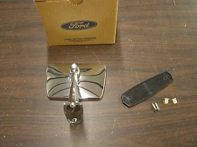 NOS OEM Ford 1965 1966 Galaxie 500 Standard Mirror Chrome + Mustang - Image 1 of 4