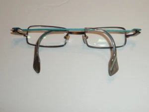 LUNETTES OPTIQUES FEMME FACE À FACE BOCCA POEME 1 977 47 19 RAYURES NOIRES/AQUA - Photo 1/10