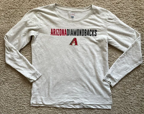 Arizona Womens Sweatshirt Oversized Campus Lifestyle MLB D-Backs Medium L/XL EUC Cover