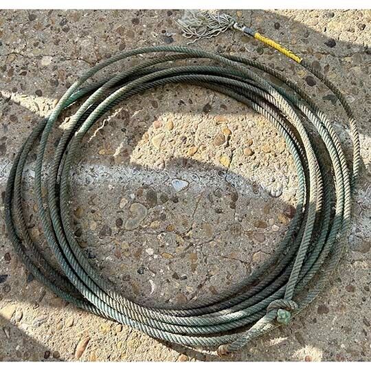 Argentine BRAIDED RAWHIDE 46' LARIAT Lasso Rodeo Ranch Gaucho Leather  Western !!