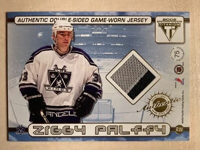 2002-03 Titanium Double-Sided Jersey Jason Allison Ziggy Palffy (Two Color) #75 - Image 1 of 2