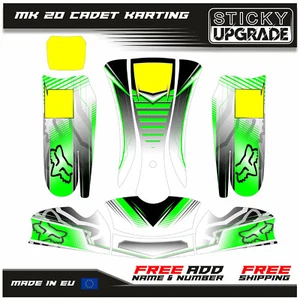 MK20 Cadet FULL KART Graphics Kit 21 MIL Karting Stickers - Picture 1 of 6