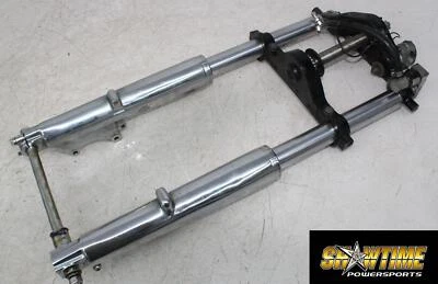 89 HORQUILLAS DELANTERAS HARLEY-DAVIDSON TOUR GLIDE TRIPLE ÁRBOL ABRAZADERA HORQUILLA TUBOS (BONITO) Foto 1 de 4