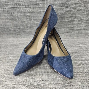 Zapatos de salón de cuero para mujer Enzo Angiolini talla 7,5 M azul denim tacones de 2,5" leer - Imagen 1 de 11