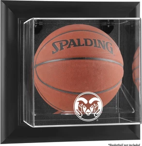 Colorado State Black Framed Wall-Mountable Basketball Display Case - Picture 1 of 1