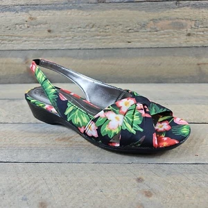 LifeStride Soft System Mimosa 2 Slingback Open Toe Women's Shoes Floral 7m NEW - Picture 1 of 12